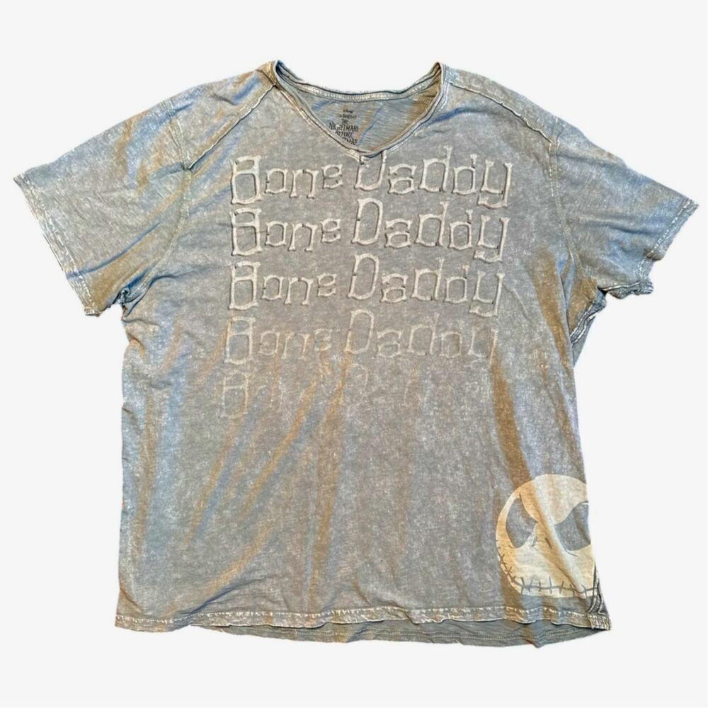 Disney The Nightmare Before Christmas Grey Graphic Tee Shirt Men's Size XXL